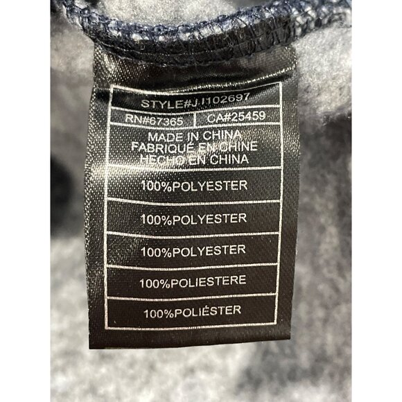 Jack By BB Dakota Coat Size Small Snap Front Long Sleeve Hooded Jacket Blue Cozy - Picture 5 of 7